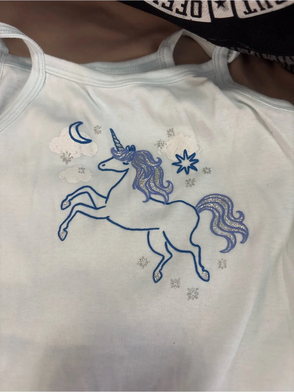 Carter's Blue Unicorn 3 Piece Pajama Set